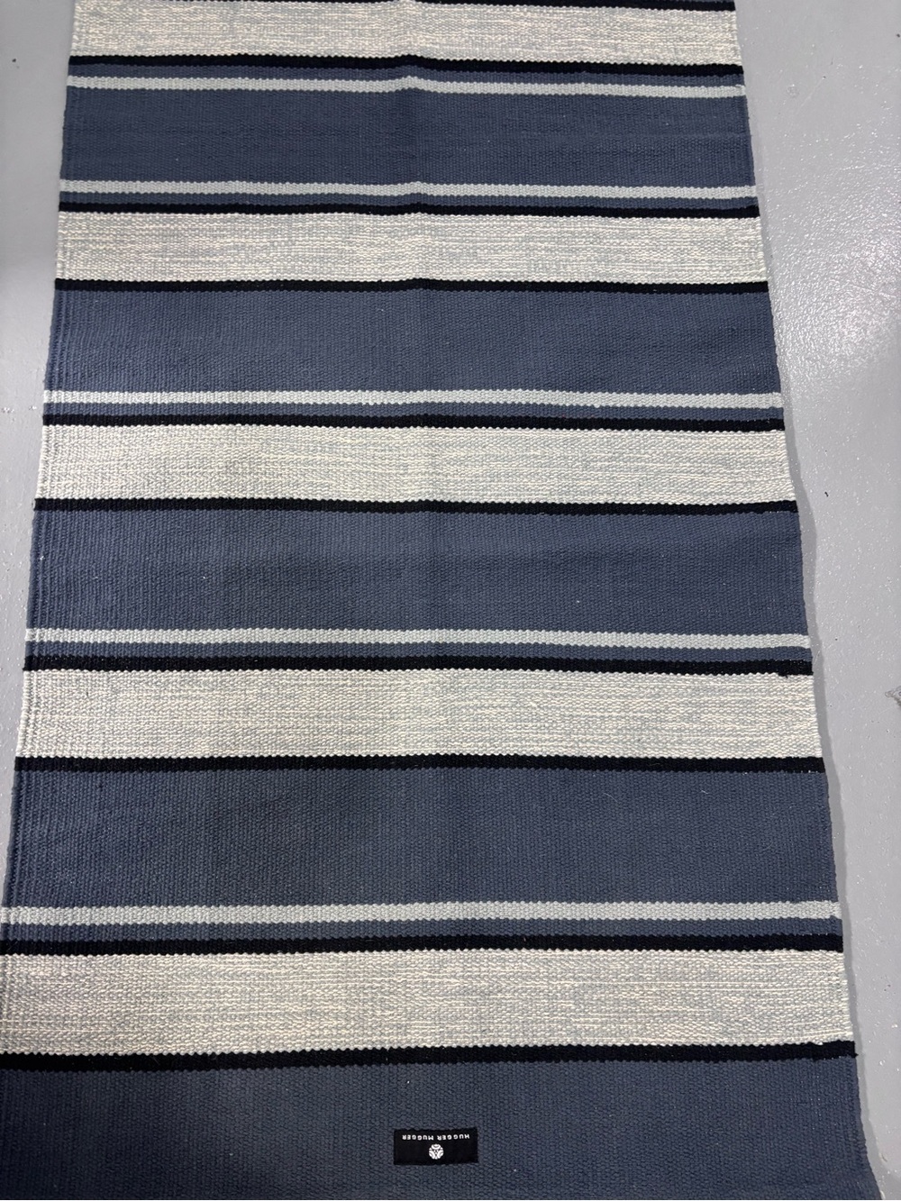 Hugger mugger Navy and White Striped yoga mat - Picture 4 of 4